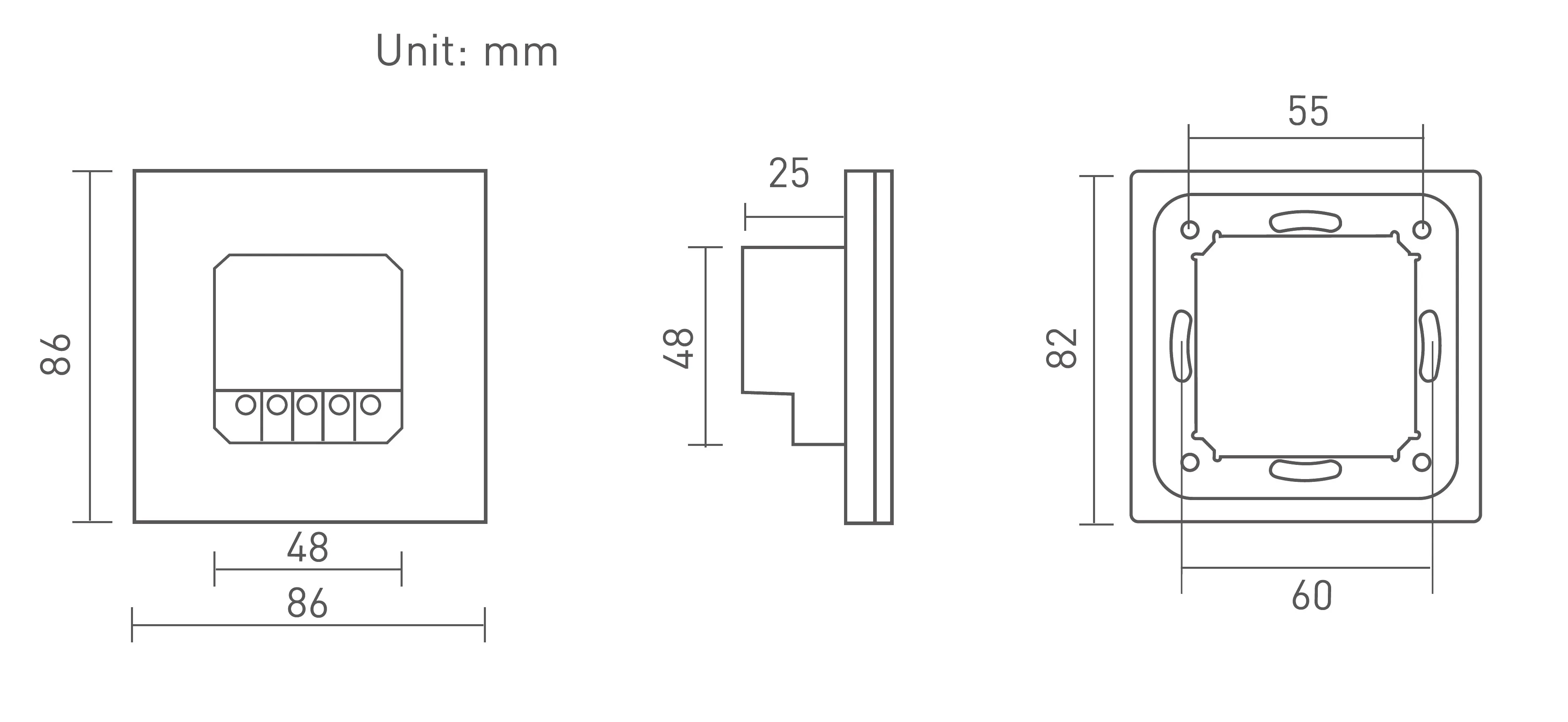 RF2.4GHz RGBW Touch Panel, PWM Power O/P, RGBW Dim, 12/24Vdc, 288W 12A, Single/Multi Zone Support. E3S  LTECH Touch Panel